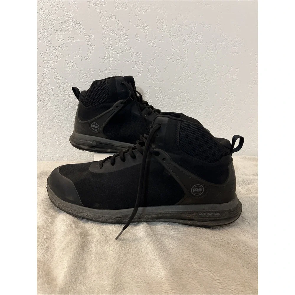 Timberland PRO COMPOSITE TOE Size 15W Wide Athletic SHOE Mid‎ Black A1S5M Men's